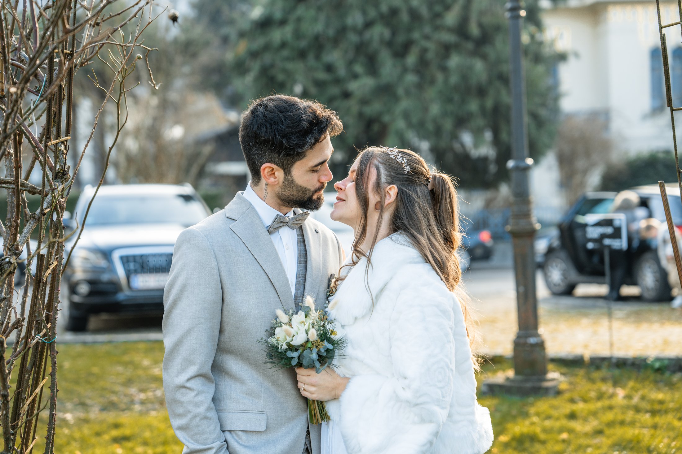 Brautstrauß bei einer Winterhochzeit